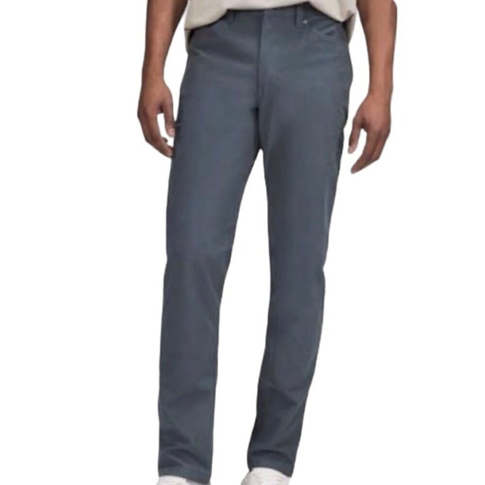 Lululemon 31x31 ABC Men’s Pants Slim *Utilitech 5-Pocket Smoky Blue M5ABNS